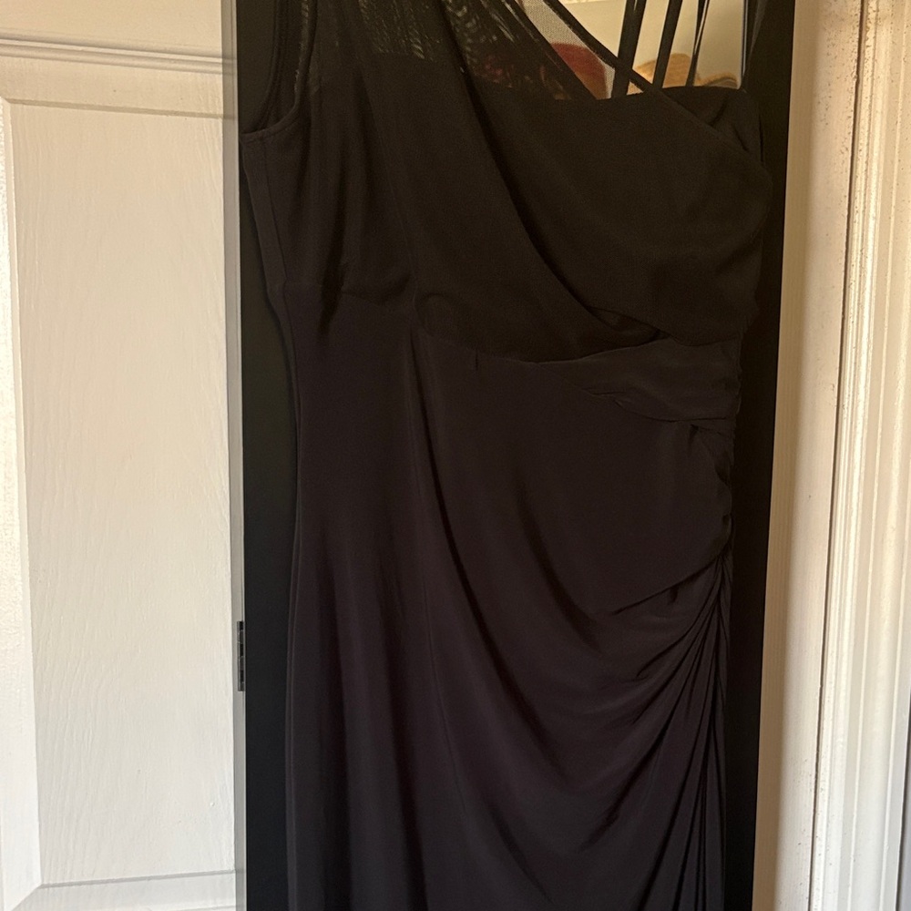 Ralph Lauren One Shoulder Black Dress - Picture 6 of 10